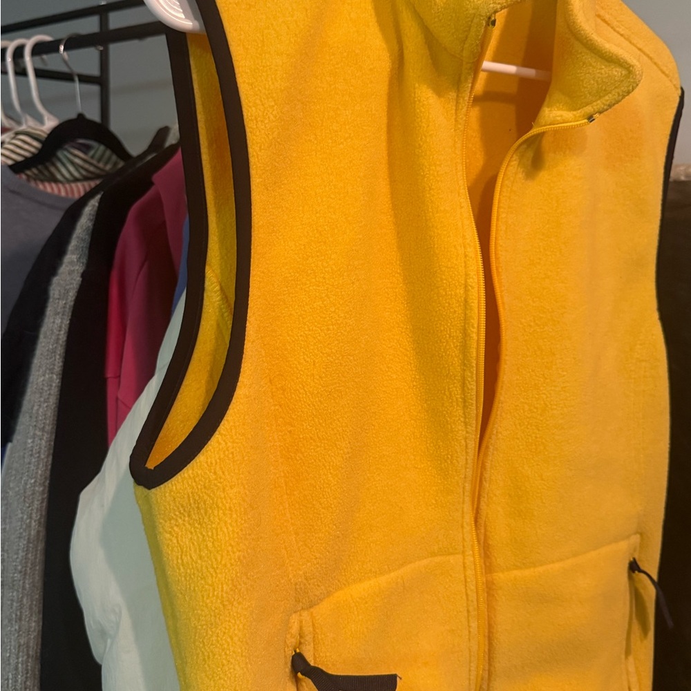 Woolrich Yellow Vest with Navy Trim
